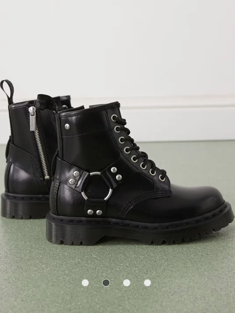 Dr. Martens 1460 Harness Leather Lace Up Boots
